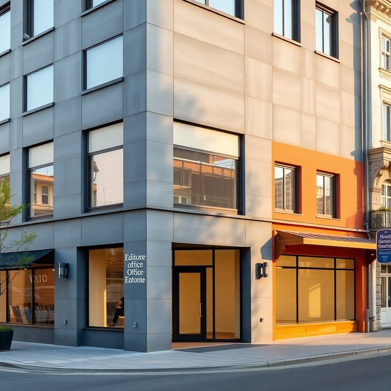 Fațada biroului Studio Dumitru din centrul Cluj-Napoca